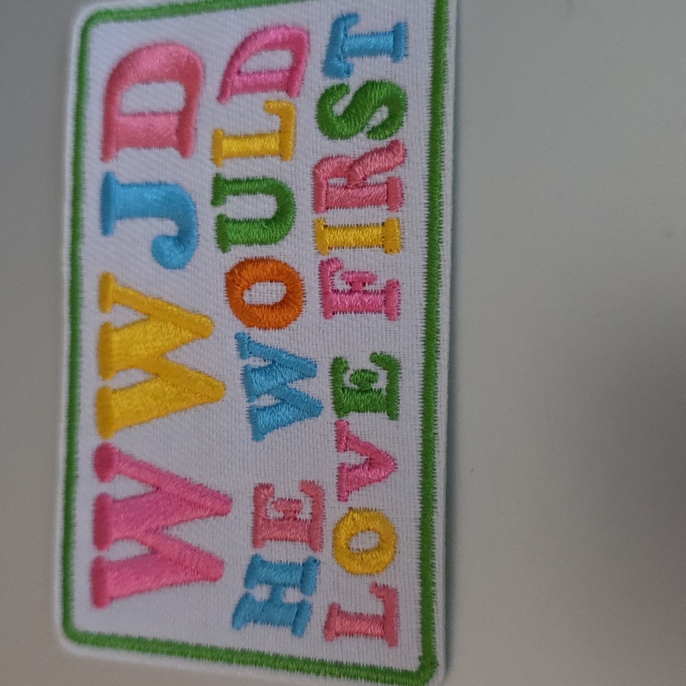WWJD IRON ON PATCH